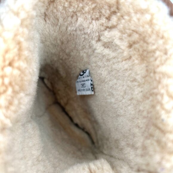 UGG ULTIMATE TALL BRAID CHESTNUT BROWN BOOTS SHEARLING LINED SUEDE - 7 - Picture 10 of 12